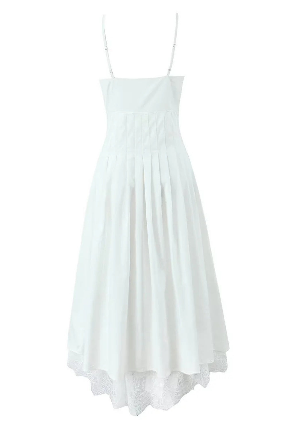Black Straps Lace Stripe Button Long Party Dress