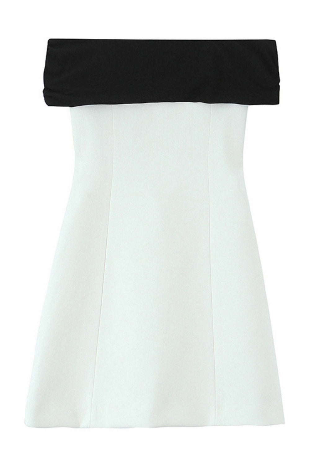 Off the Shoulder White Short Dress