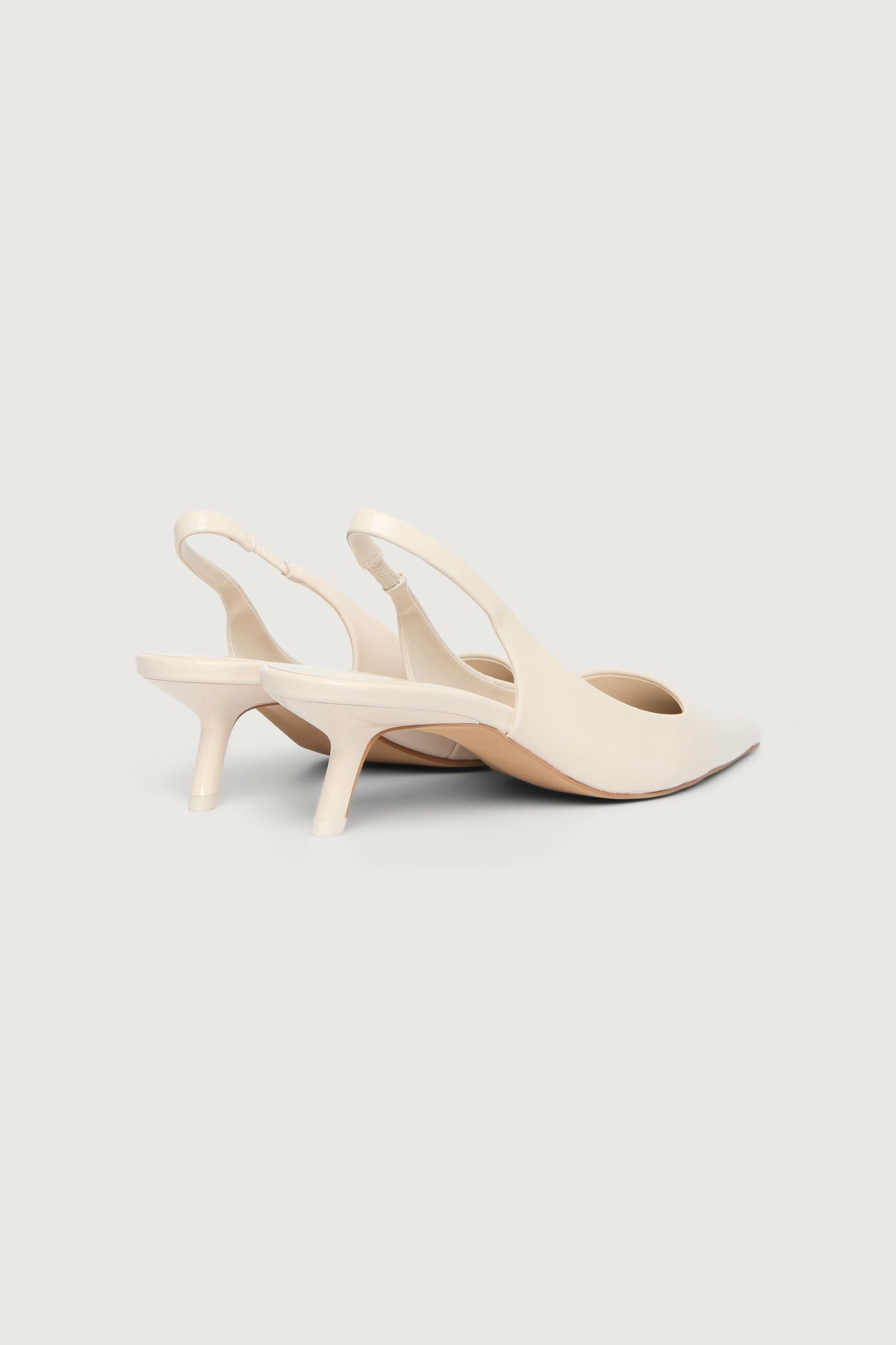POINTED TOE SLING BACK KITTEN HEEL