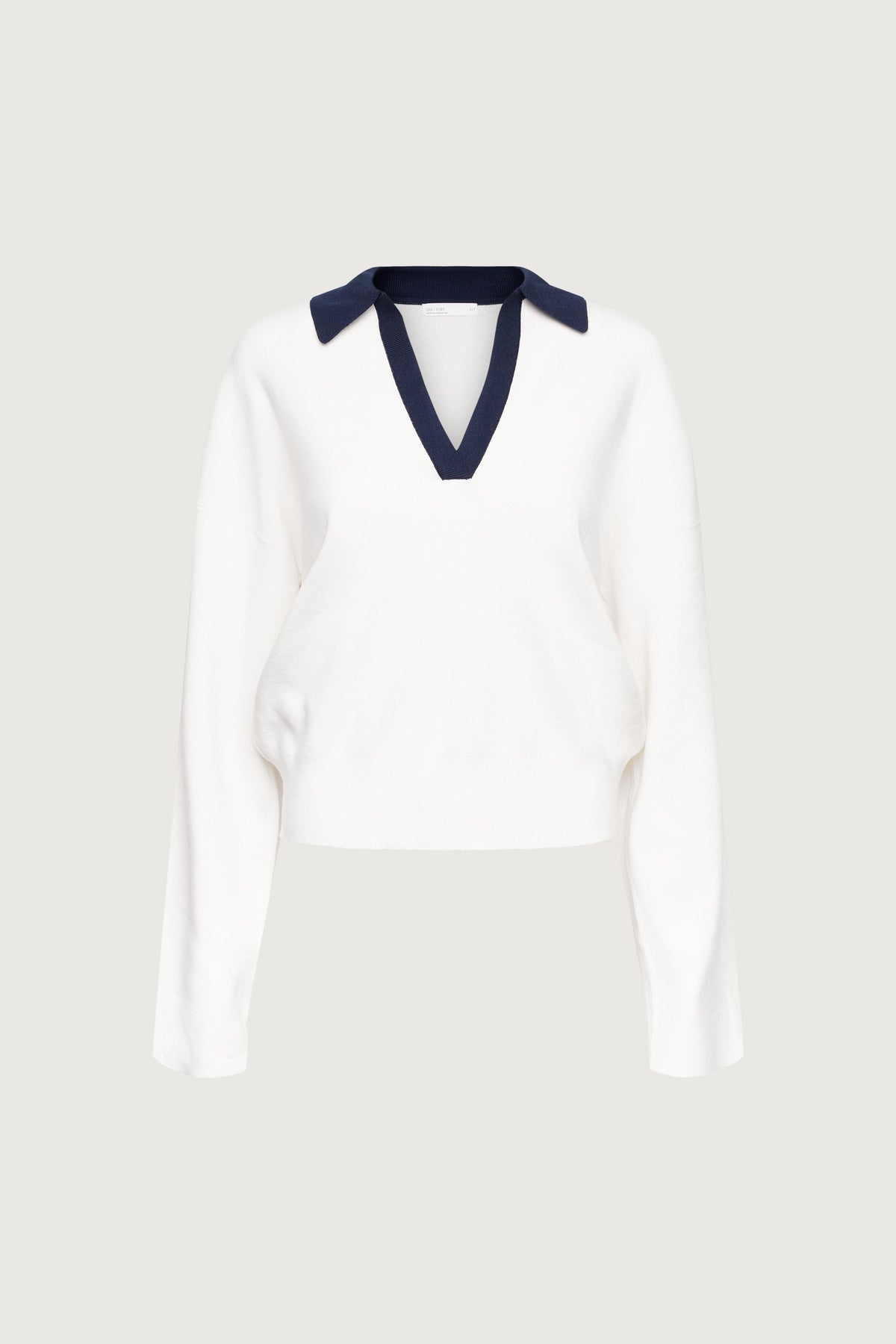 CONTRAST COLLARED SWEATER
