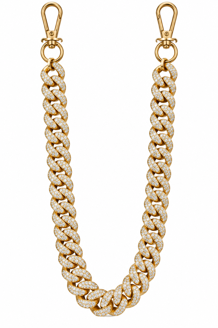 Jewelry Essentials 'Cuban' Pocket Chain (Gold)