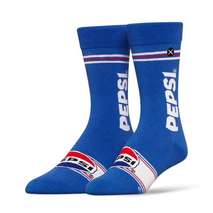 ODD SOX Pepsi socks 2 pack featuring colorful Pepsi logo designs on comfortable crew socks.