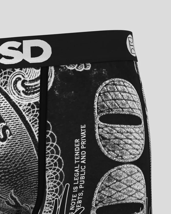PSD Silver Band Boxers in multiple colors, men's underwear with silver waistband and comfortable fit.