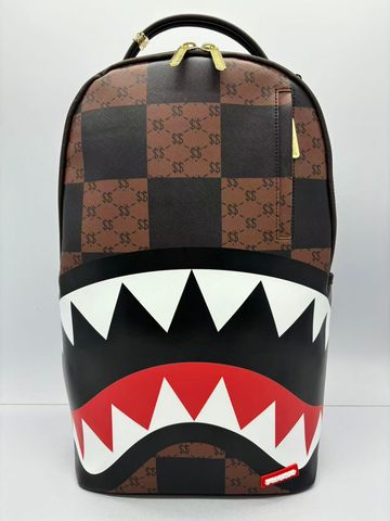 Sprayground Enlarged Check Paris backpack with bold checkered pattern and adjustable straps, accessories for stylish everyday use.