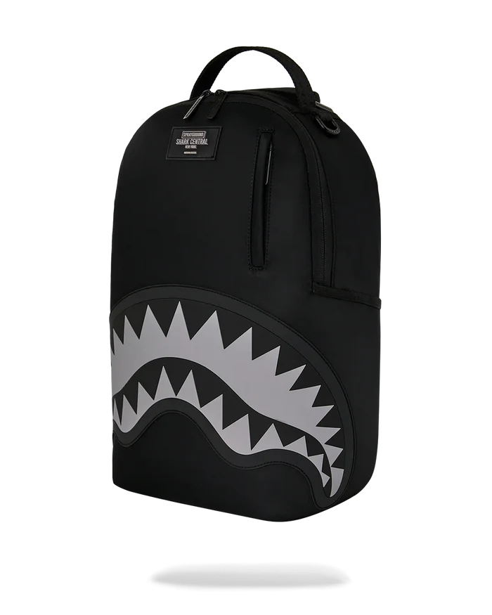 Sprayground Shark Central 2 Dark Mode backpack with shark graphic and dark color scheme, stylish accessories for everyday use.