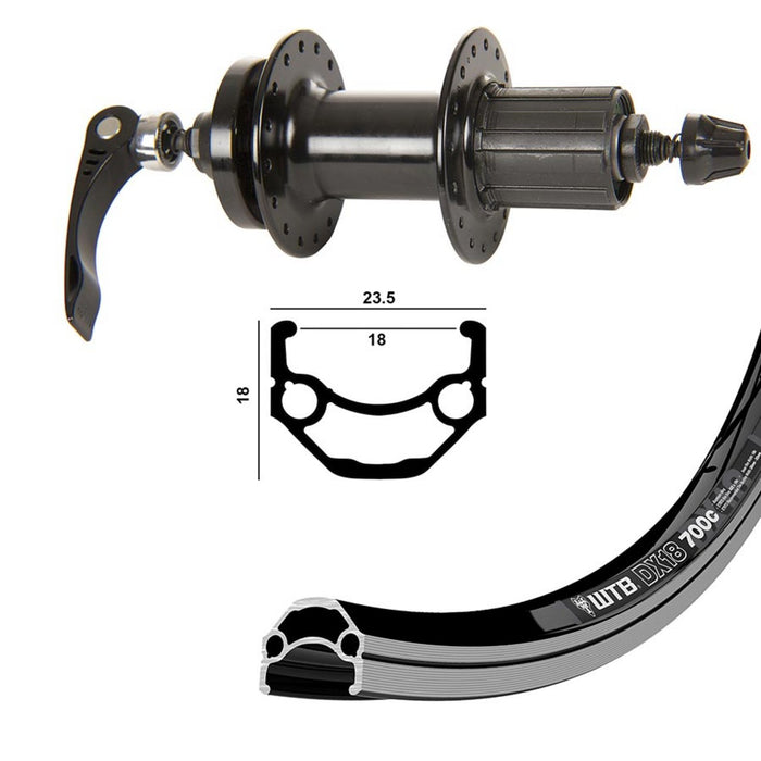 WTB DX18 QR Rim and Disc 27.5'' Wheel