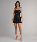 Afterparty Glow Sequin Ruffle Mini Dress