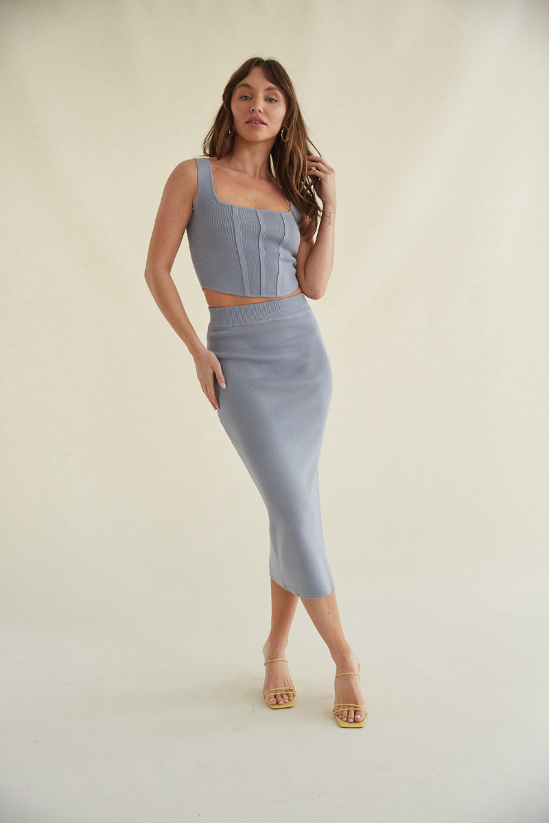 Jacqueline Cropped Knit Tank Top