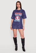 Acid Wash Graphic T-Shirt Dress