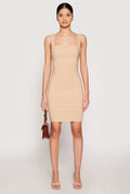 Crepe Knit Scalloped Trim Dress