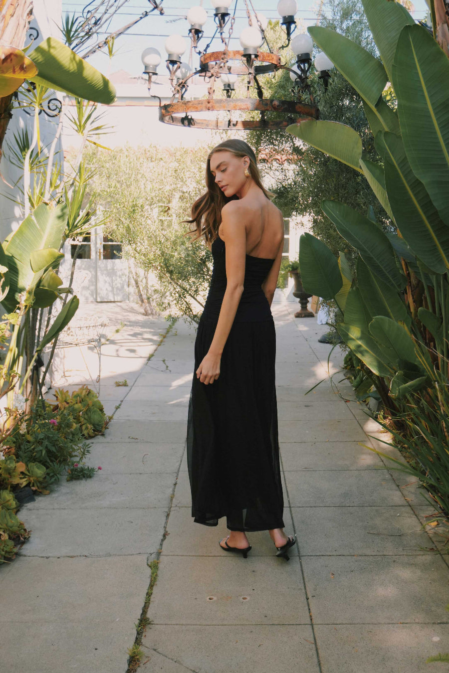 NIA Beverly Mesh Maxi Dress