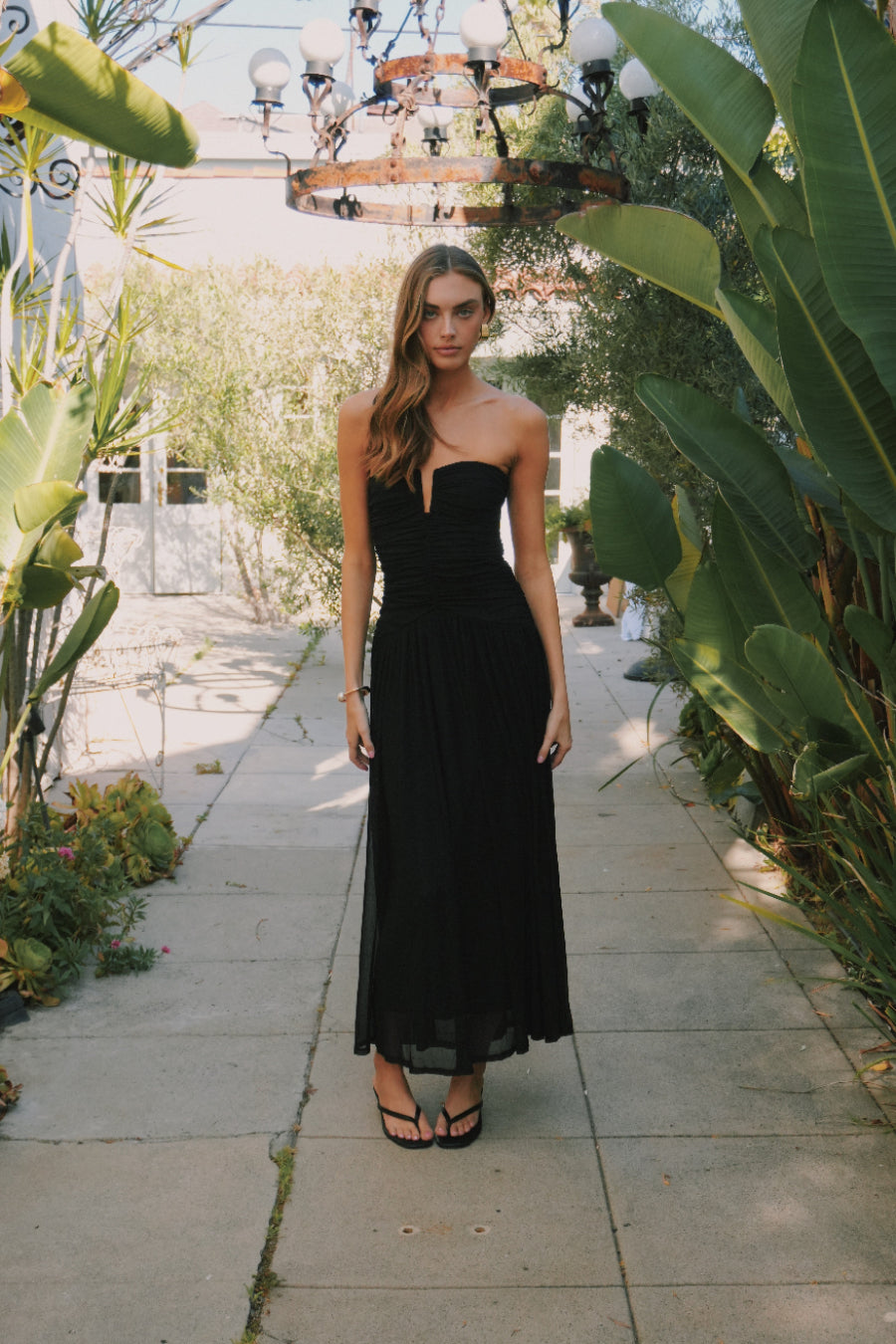 NIA Beverly Mesh Maxi Dress