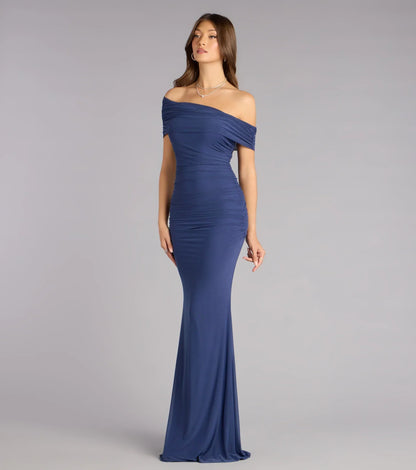 Ashlynn Off-Shoulder Mermaid Formal Dress