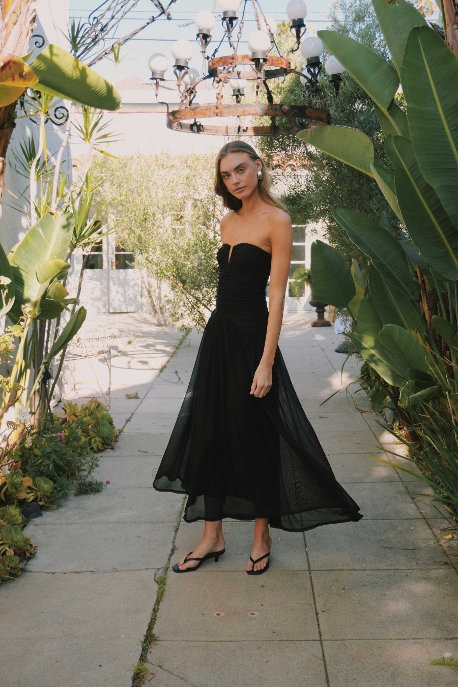 NIA Beverly Mesh Maxi Dress