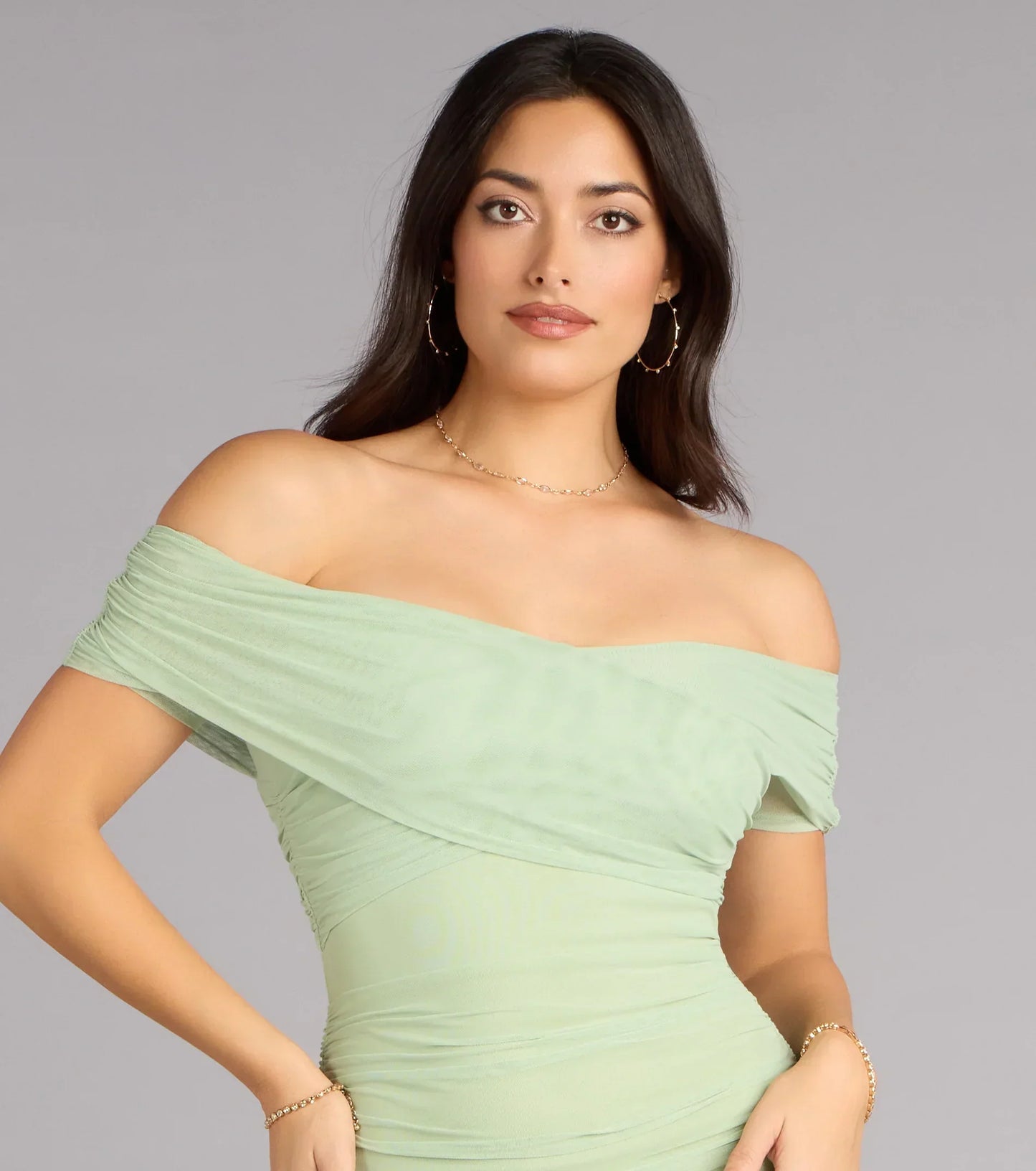 Allison Off-The-Shoulder Mermaid Formal Dress