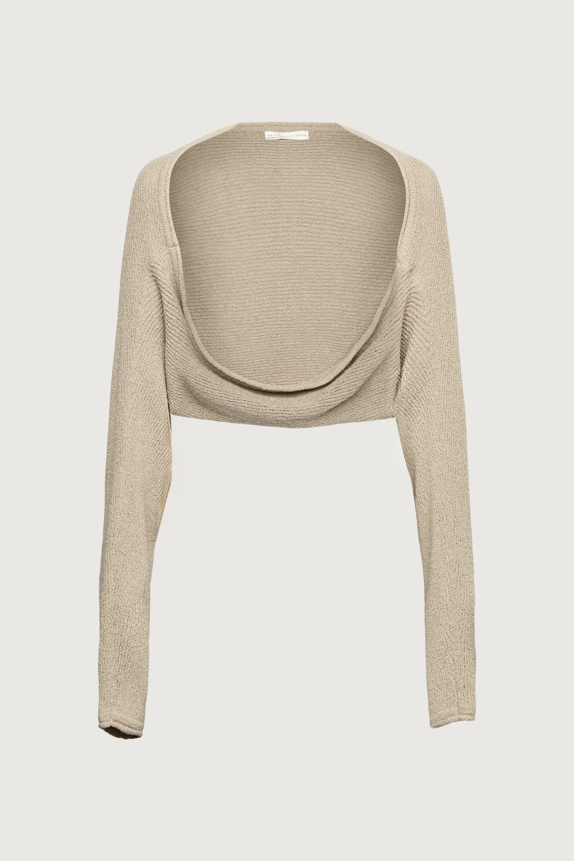 OVERSIZED RIBBED BOLERO