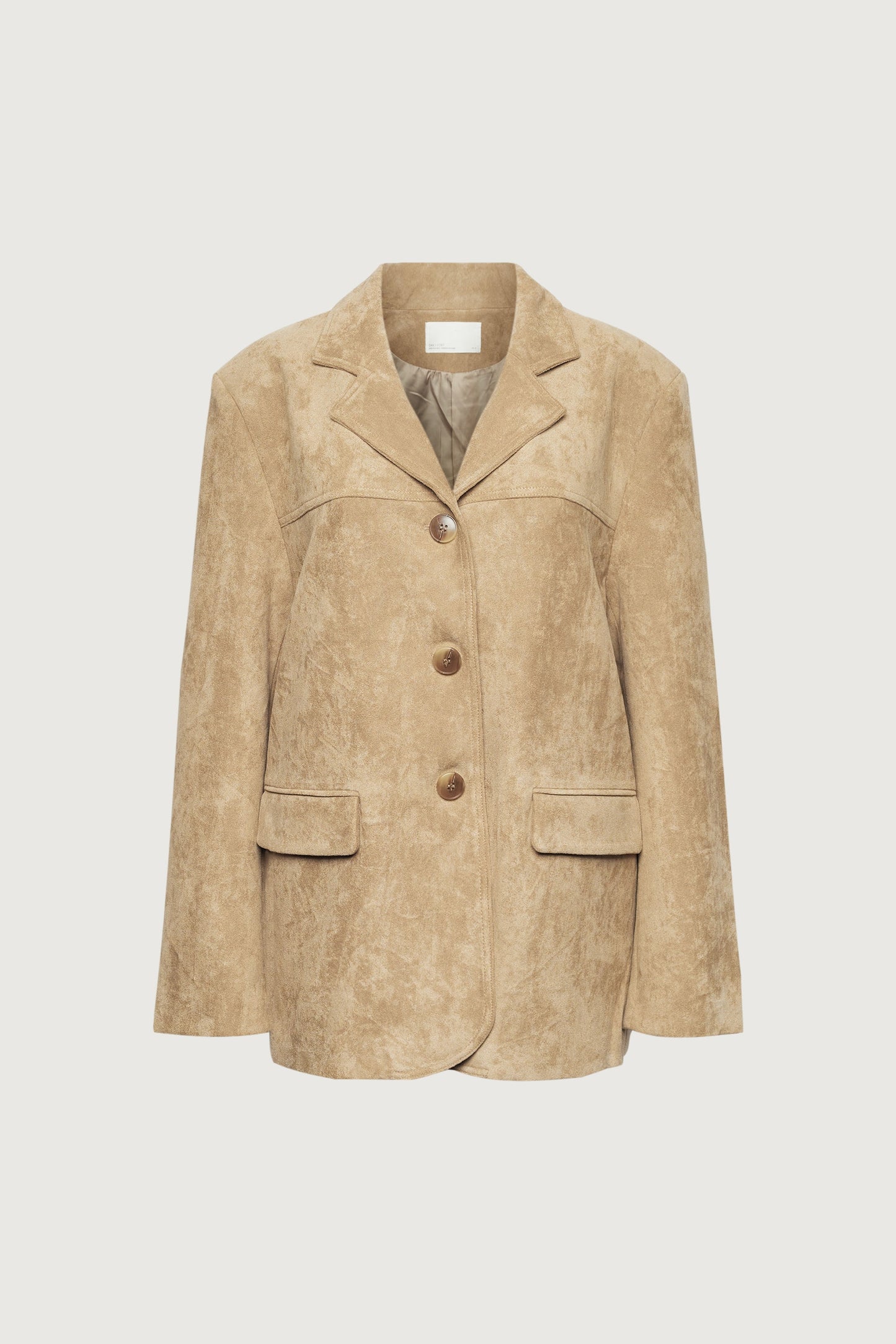 OVERSIZED VEGAN SUEDE BLAZER