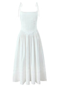 Black Lace Neck Ruched Long Party Dress
