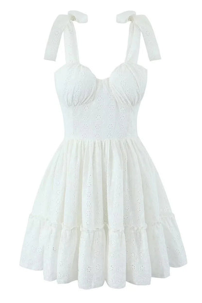 Black Straps Illusion Ruched Lase-up Short Dress