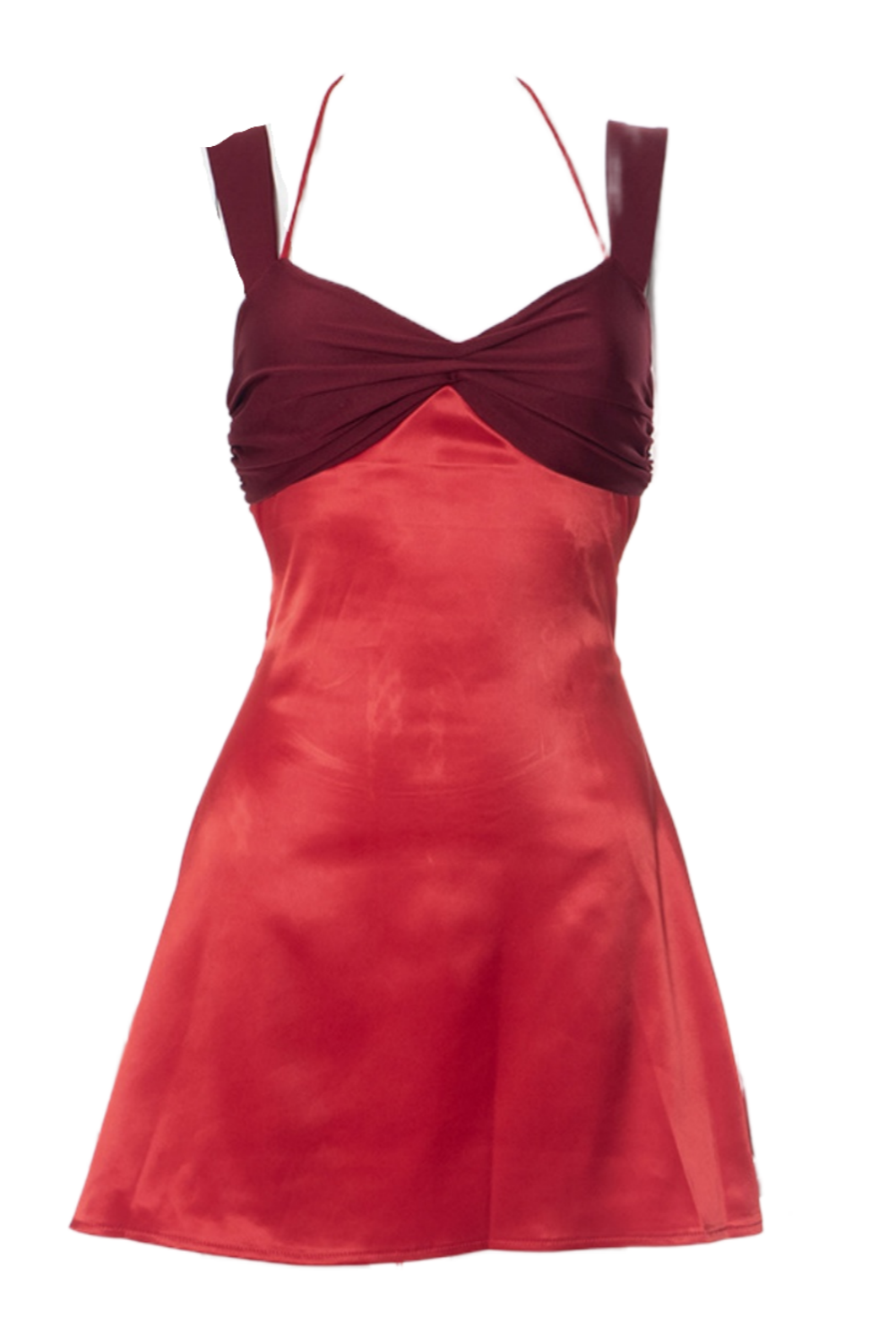 Blue Halter A-line Short Summer Dress