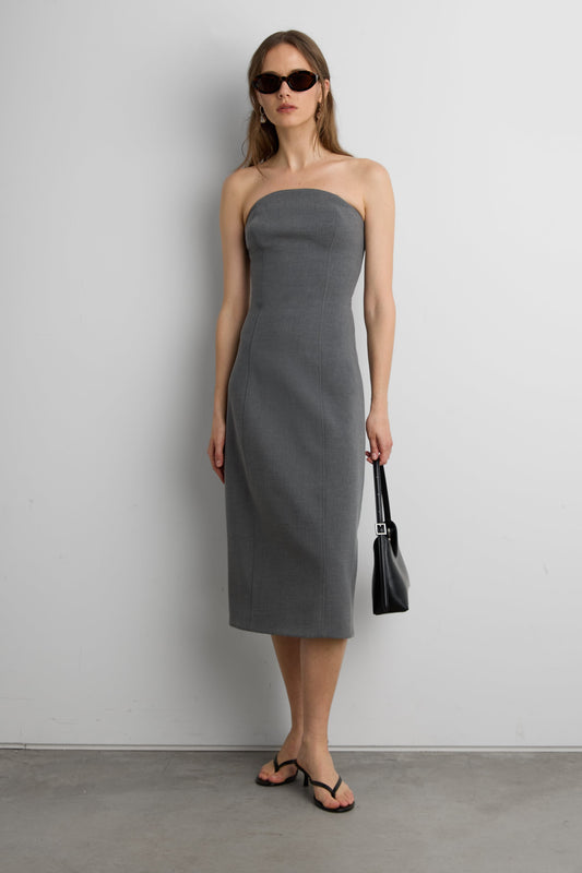 BARREL TUBE TOP DRESS