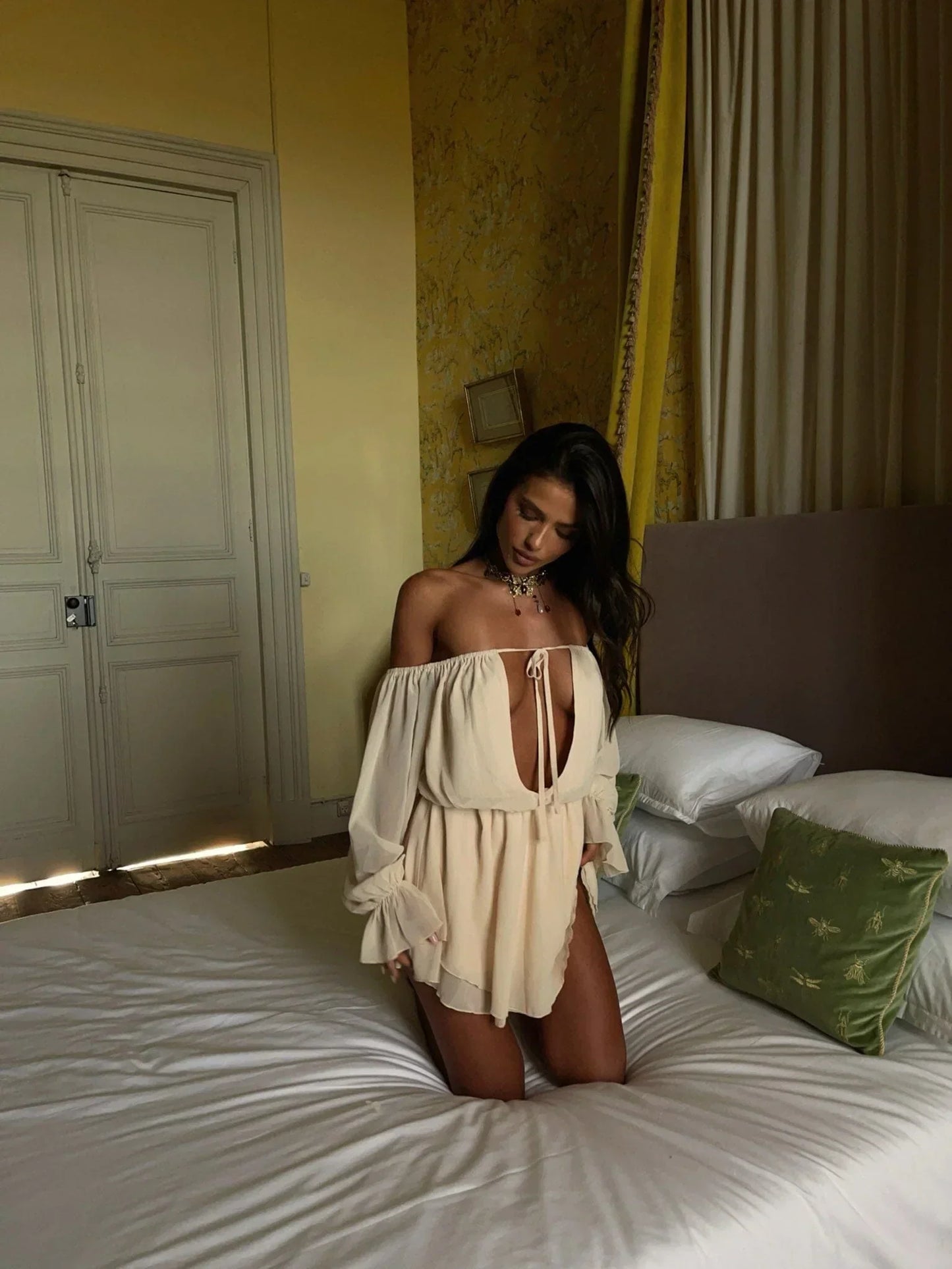 Chlile Mini Dress Cream