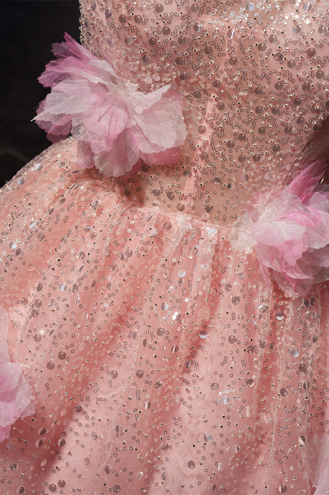Halter Neck Blush Pink Tulle Dress