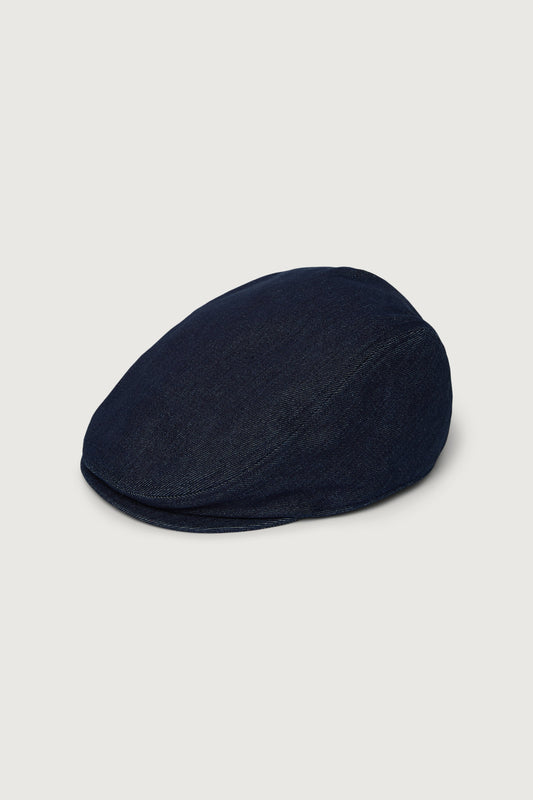 DENIM FLAT CAP