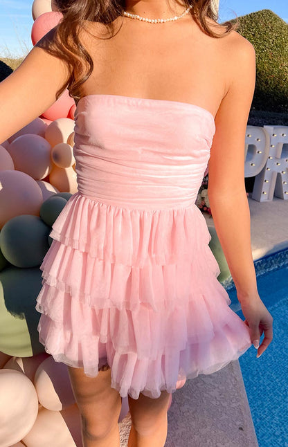 Leto Pink Mini Dress