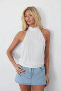 Maia Open Back Halter Top