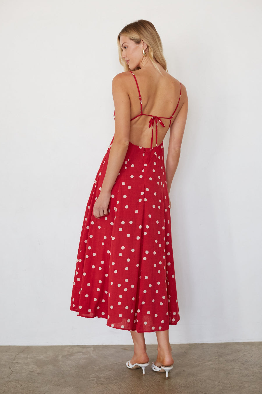Minnie Polka Dot Midi Dress