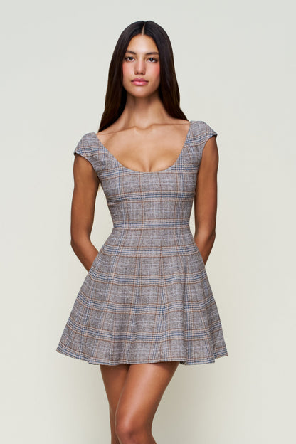 Leila Tartan Mini Dress