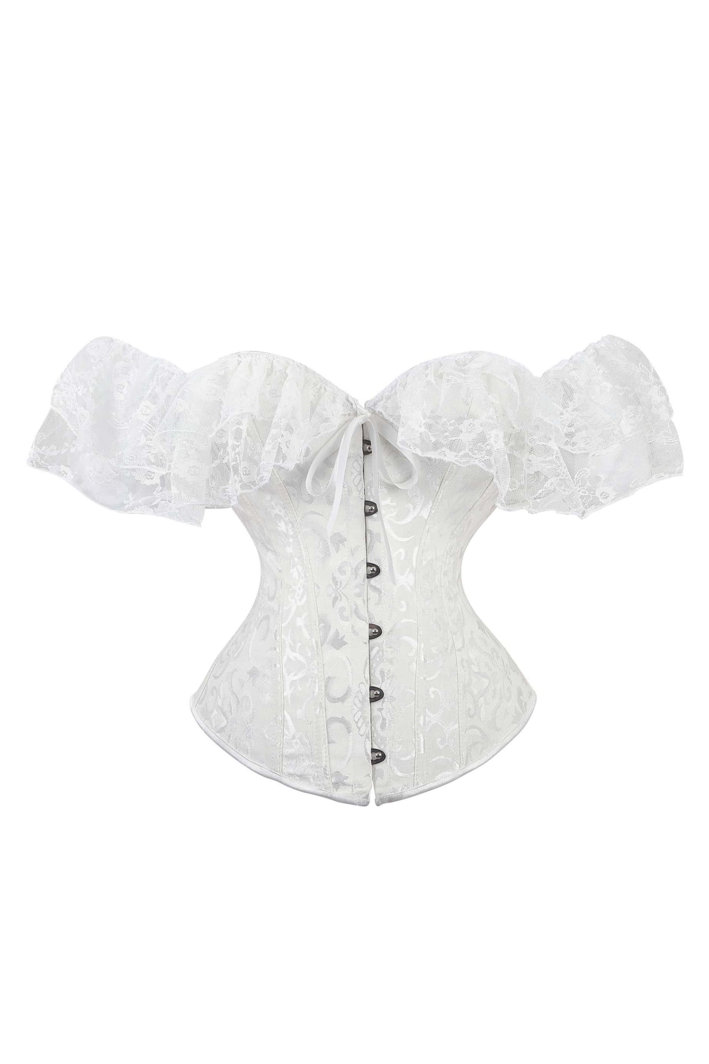 Lace Off the Shoulder Purple Corset