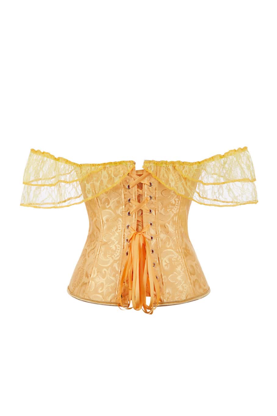 Lace Off the Shoulder Purple Corset