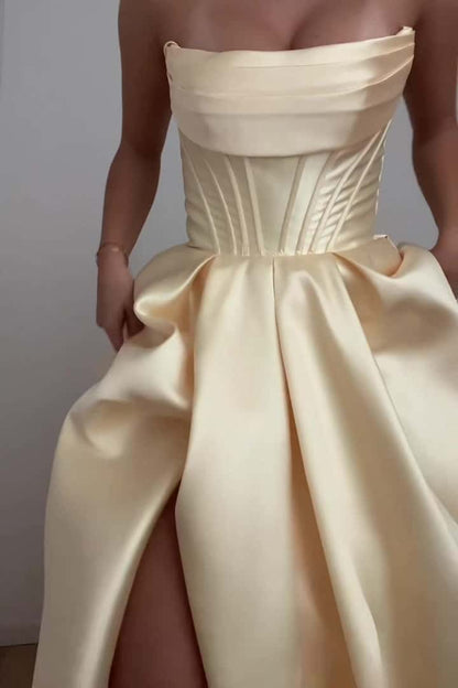 Cowl Neck Pink Satin A-line Formal Dress