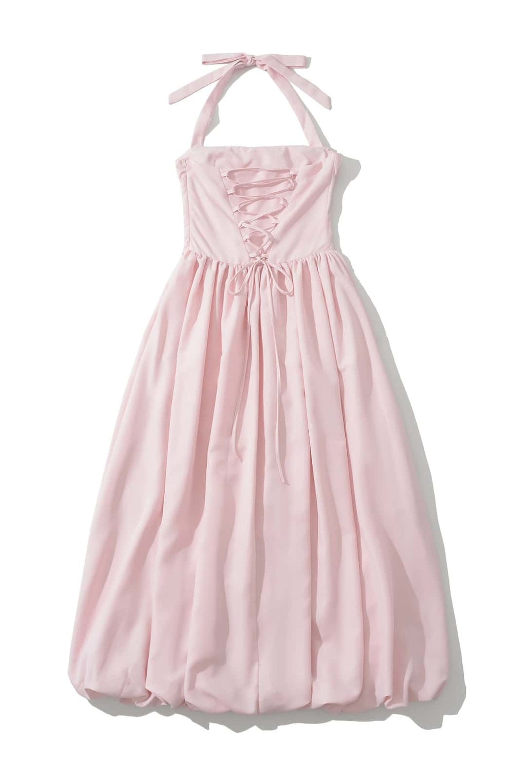 Empire Pink Slit Long Dress
