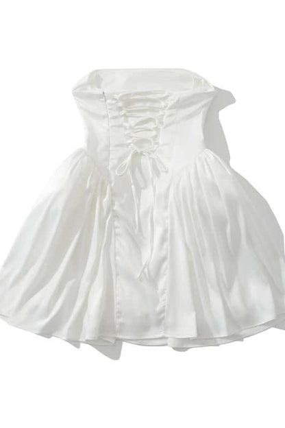 Cowl Neck Pink A-line Short Dress