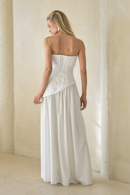 Retta Asymmetrical Maxi Dress