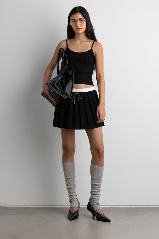 EXPOSED WAIST MINI SKORT