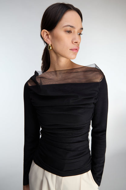 SHEER LAYERED TOP