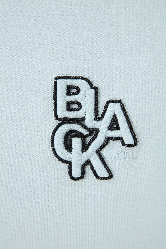 Black Label Small Logo premium T-shirt in blue, featuring a subtle logo design on the front, made from soft, comfortable fabric.