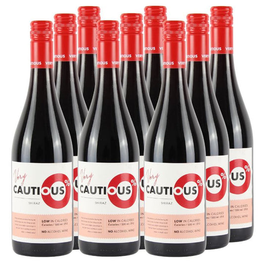 Bundle - De Bortoli, The Very Cautious One Shiraz 0.0% 9-Pack