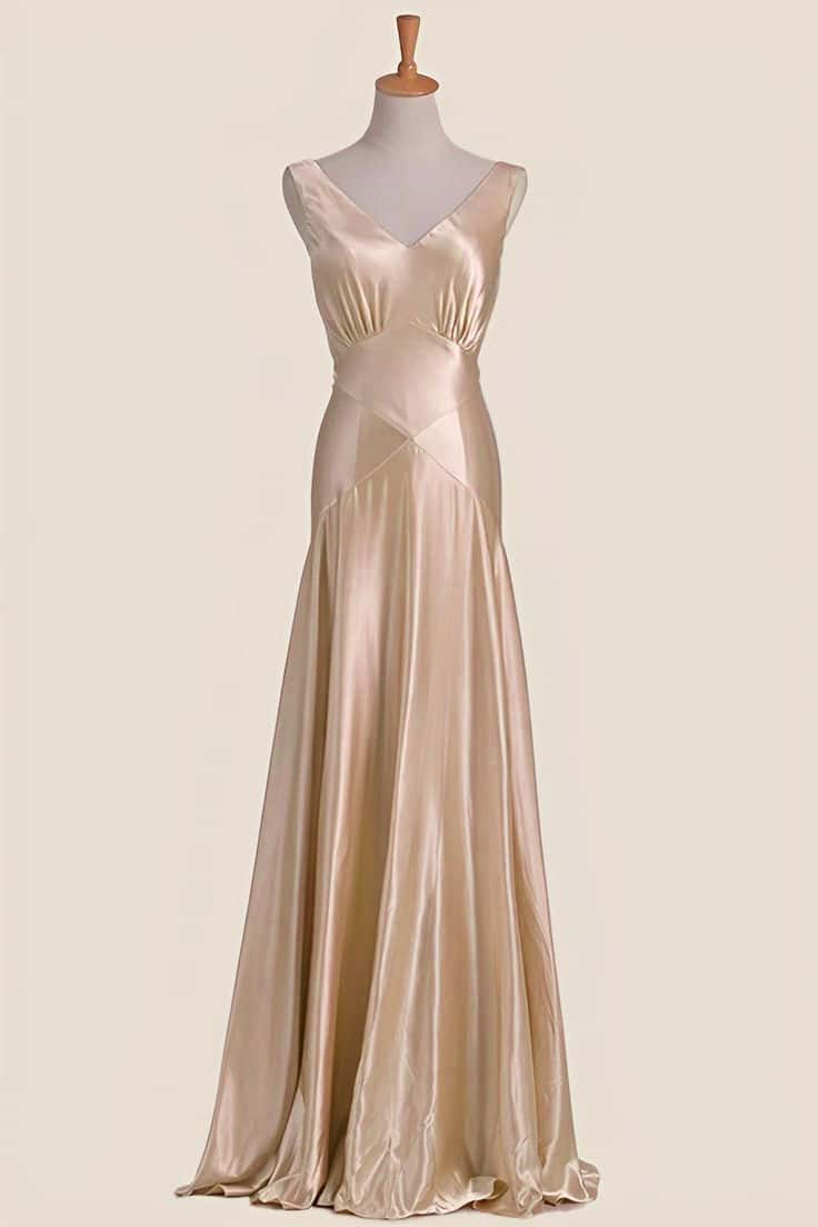 Light Blue V Neck Sheath Long Party Dress