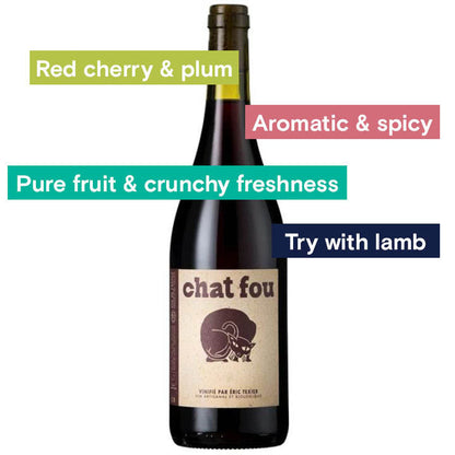 Eric Texier, Chat Fou VDF Bottle & notes