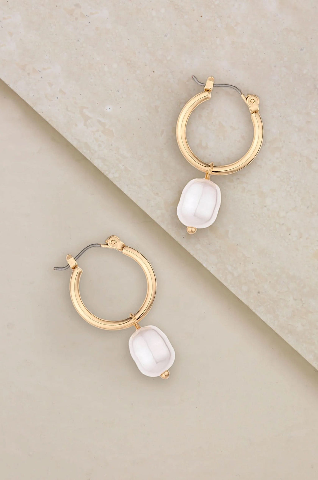 Ettika Removable Pearl Huggie Earrings