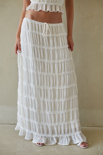 Kehlani Ruching Maxi Skirt