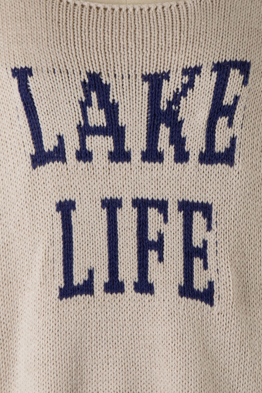 Lake Life Khaki and Navy Sweater