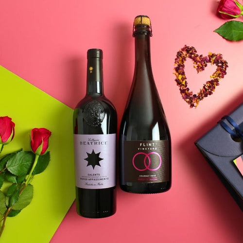 Love and Bubbles Valentine's Wine Gift Duo