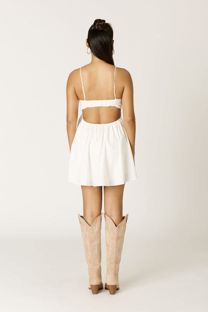 Lucy White Romper Dress