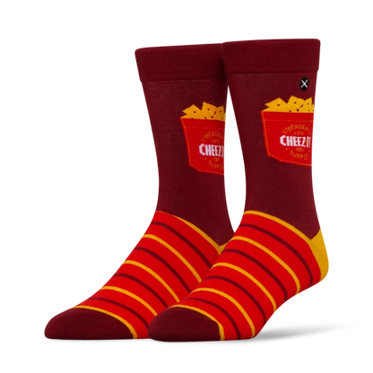 ODD SOX Cheez-It socks 2-pack featuring colorful, playful sock designs with Cheez-It snack imagery on soft, comfortable fabric